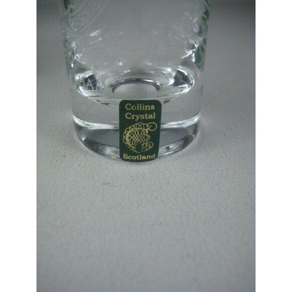 Collins Crystal Engraved CLAN Cunningham Scotch Whisky Glass With Box - Picture 6 of 10